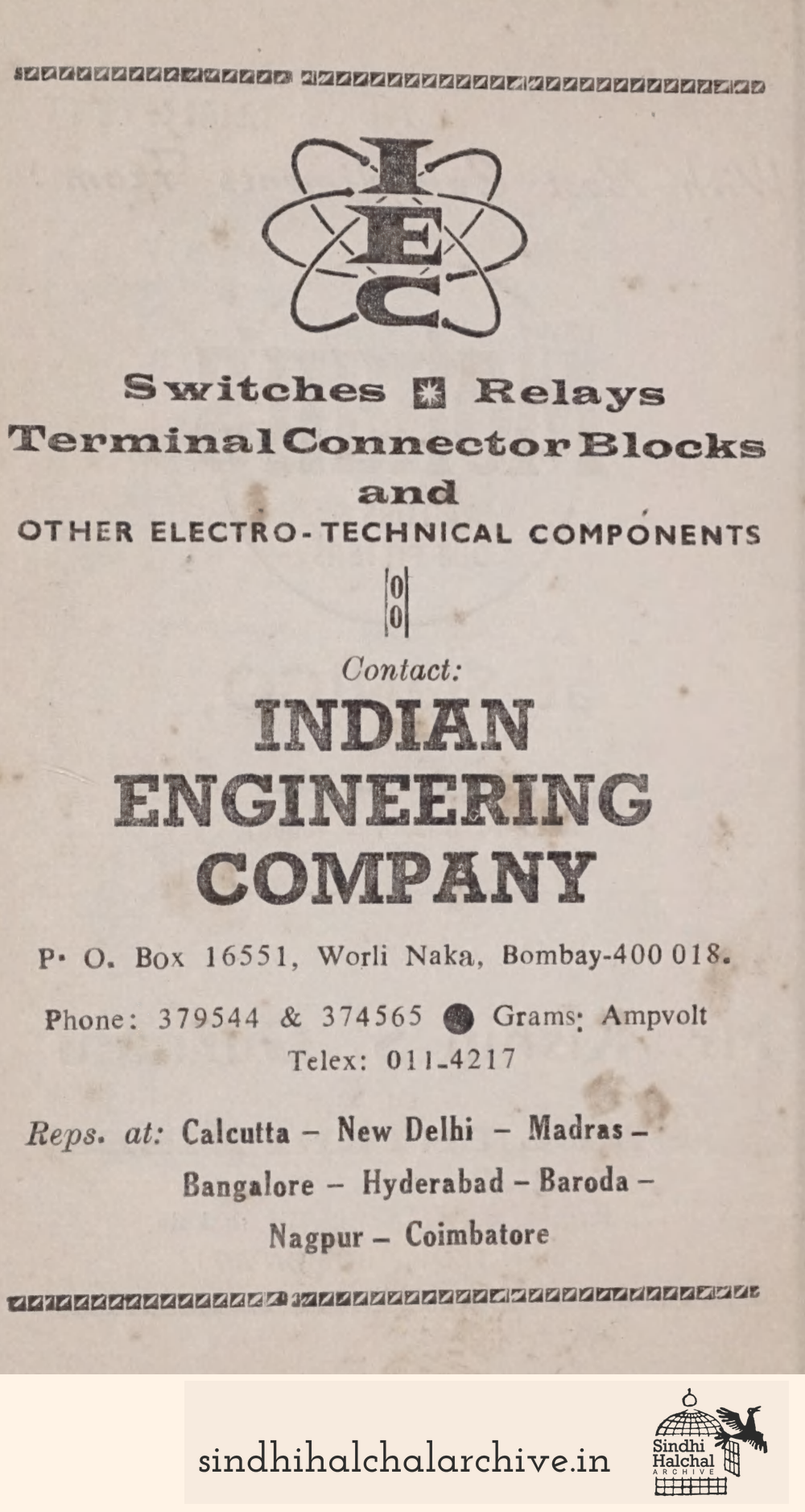 Image of AD INDIAN
 ENGINEERING
 COMPANY